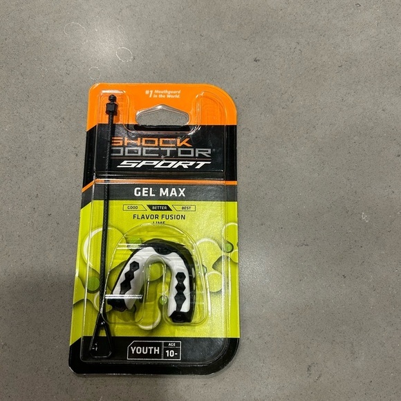 Shock Doctor Sport Mouthguard Flavor Fusion Lime Youth 10U Gel Max Football - Picture 1 of 2